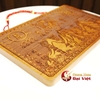 Gương Sơn Hải Trấn Gỗ Đào 23x14.5cm