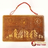 Gương Sơn Hải Trấn Gỗ Đào 23x14.5cm