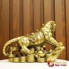 Hổ Đứng Đế Tiền Đồng Nguyên Chất 28.5x8x18cm - 2kg