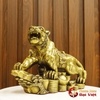 Hổ Đứng Đế Tiền Đồng Nguyên Chất 28.5x8x18cm - 2kg