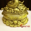 Rắn Cuộn Hũ Vàng Đồng Nguyên Chất 12x15cm - 1kg