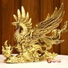 Phượng Hoàng Cưỡi Mây Đồng Nguyên Chất 20x15x17cm - 1.15kg