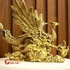 Phượng Hoàng Cưỡi Mây Đồng Nguyên Chất 30x24x22cm - 3.65kg