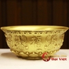 Bát Vàng Tài Lộc Đồng Nguyên Chất Kích Thước 18cm - 800g