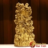 Quan Âm Tọa Cửu Long Đồng Nguyên Chất Kích Thước 19x9x5cm - 0,85kg
