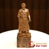 Tượng Trần Quốc Tuấn Bằng Gỗ Bách Xanh Cao 20cm - 0.35kg