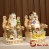 Cặp Tài Địa Gấm Đỏ Kích Thước 25cm