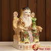 Cặp Tài Địa Gấm Đỏ Kích Thước 25cm