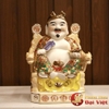 Cặp Tài Địa Gấm Đỏ Kích Thước 25cm