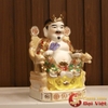 Cặp Tài Địa Gấm Đỏ Kích Thước 25cm