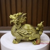Long quy bát quái ngậm ngũ đế đồng nguyên chất 21x15x18cm - 2.4kg-PVN767