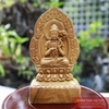 Phật bản mệnh tuổi Ngọ - Đại Thế Chí Bồ Tát - gỗ bách xanh14.5x8x4cm