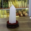 Trụ đá thạch anh trắng đục 16x6cm-1kg-MTA375