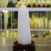 Trụ đá thạch anh trắng đục 19x6.5cm-1.3kg-MTA379