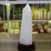 Trụ đá thạch anh trắng đục 25x7.5cm-2.05kg-MTA381