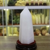Trụ đá thạch anh trắng đục 22.5x9cm-2.8kg-MTA384