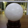 Quả cầu thạch anh trắng đục ĐK 13.1cm - 3.05kg-MTB471