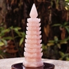 Tháp văn xương thạch anh hồng 9 tầng 24x7.2cm-1.3kg-DPVN198-3