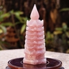 Tháp văn xương thạch anh hồng 7 tầng 17.5x7cm -900g-SP001094-2