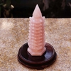 Tháp văn xương thạch anh hồng 9 tầng 24x7.6cm -1.5kg-DPVN201