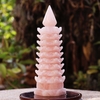 Tháp văn xương thạch anh hồng 9 tầng 24x7.6cm -1.5kg-DPVN201