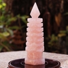 Tháp văn xương thạch anh hồng 7 tầng 19.5x6.5cm -850g-DPVN193