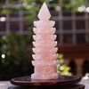 Tháp văn xương thạch anh hồng 7 tầng 18x6.5cm -800g-DPVN192-2