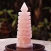 Tháp văn xương thạch anh hồng 7 tầng 18.5x7cm -950g-DPVN194