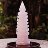 Tháp văn xương thạch anh hồng 7 tầng 21.5x6.5cm -1.05kg-DPVN157