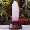 Trụ thạch anh hồng đế gỗ 5A 800g-SP001050