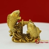 Cá chép vượt Vũ Môn hoá rồng bằng đồng nguyên chất 7x8cm-200g