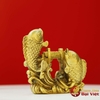Cá chép vượt Vũ Môn hoá rồng bằng đồng nguyên chất 7x8cm-200g