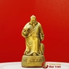Tượng ông quản gia đồng nguyên chất cao 16.5cm -A