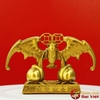 Dơi đồng phú quý đào trường thọ 14.5x10x4cm - 0.4kg