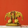 Dơi đồng phú quý đào trường thọ 14.5x10x4cm - 0.4kg
