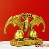 Dơi đồng phú quý đào trường thọ 14.5x10x4cm - 0.4kg