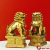 Cặp kỳ lân - nghê bệ đồng nguyên chất - 15x9.5x6cm - 1500g