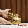 Long Quy Cõng Thỏi Vàng Đồng Nguyên Chất 12.5x15x10.5cm - 1kg