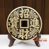 Đồng Xu Chiêu Tài Song Ngư Đồng Nguyên Chất 13cm-150g
