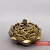 Xông trầm hoa sen đồng nguyên chất 10.5x6cm - 400g
