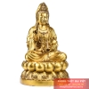 Phật quan âm ngồi đài sen đồng nguyên chất 29x17cm - 2.8kg