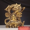 Rồng cuộn hũ vàng đế tiền đồng 30x25x12cm - 5.2kg