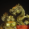 Rồng ôm hũ vàng đồng 27x22x12cm - 2.7kg