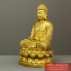 Phật A di đà đồng nguyên chất 30x15cm - 2.4kg