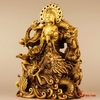 Tượng Phật Bà Quan Âm Đứng Đài Sen Rồng 15x9x24cm - 1.6kg