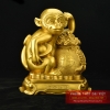 Khỉ đồng ôm túi vàng 16x13x7cm - 1.1kg