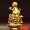 Khỉ đồng ngồi hũ vàng 16x10cm - 0.85kg
