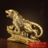 Hổ đứng bệ đá đồng nguyên chất 26x18x6.5cm - 1.6kg