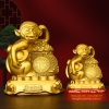Khỉ đồng ôm túi vàng 16x13x7cm - 1.1kg