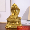 Rắn bệ đồng 12 con giáp 16x11x7cm - 0.95kg